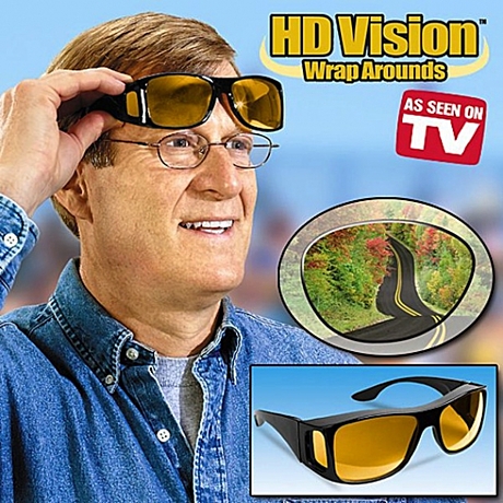 Очки солнцезащитные антибликовые HD Vision для водителей (для езды днем и ночью)